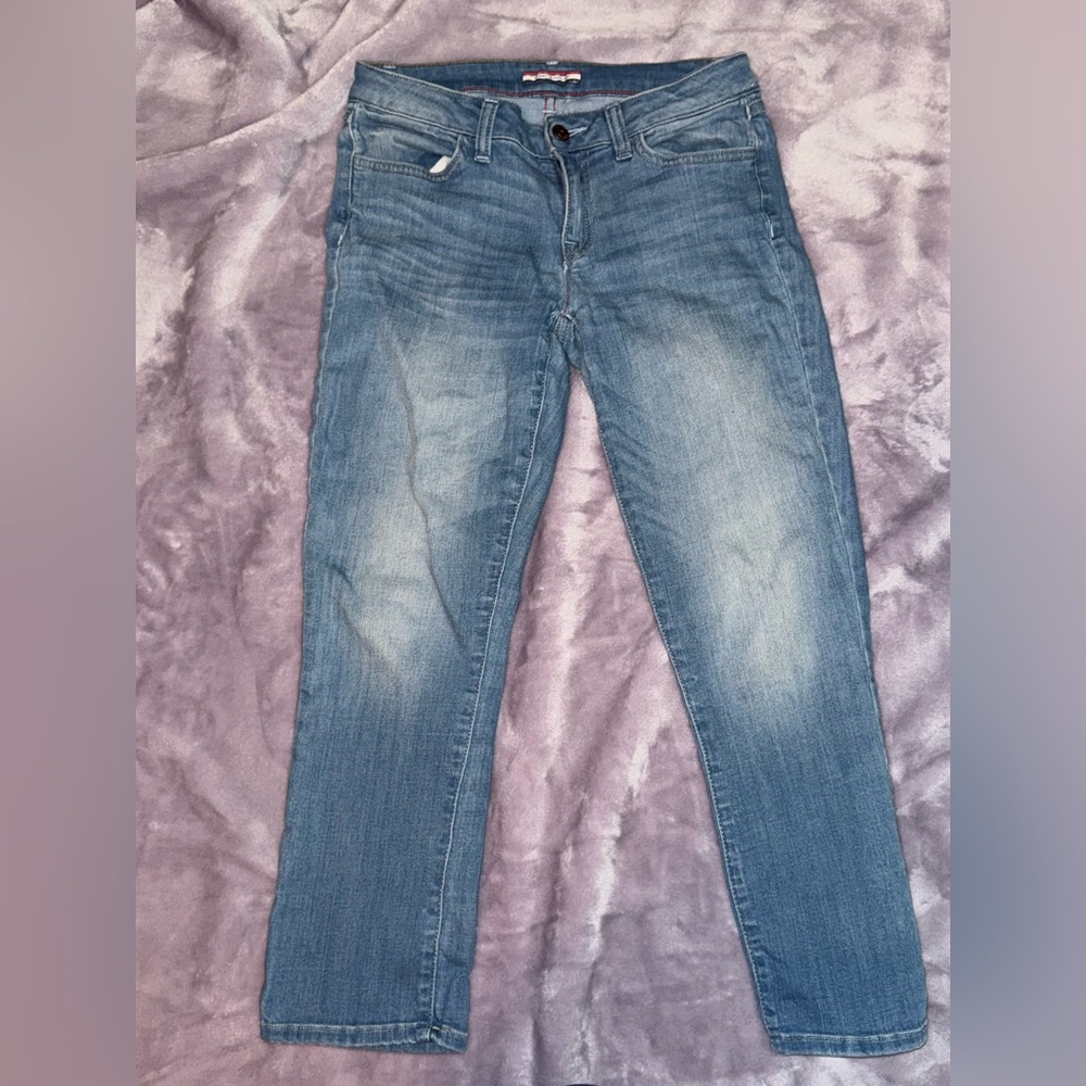 Tommy Hilfiger Blue Straight Leg Jeans Medium Wash